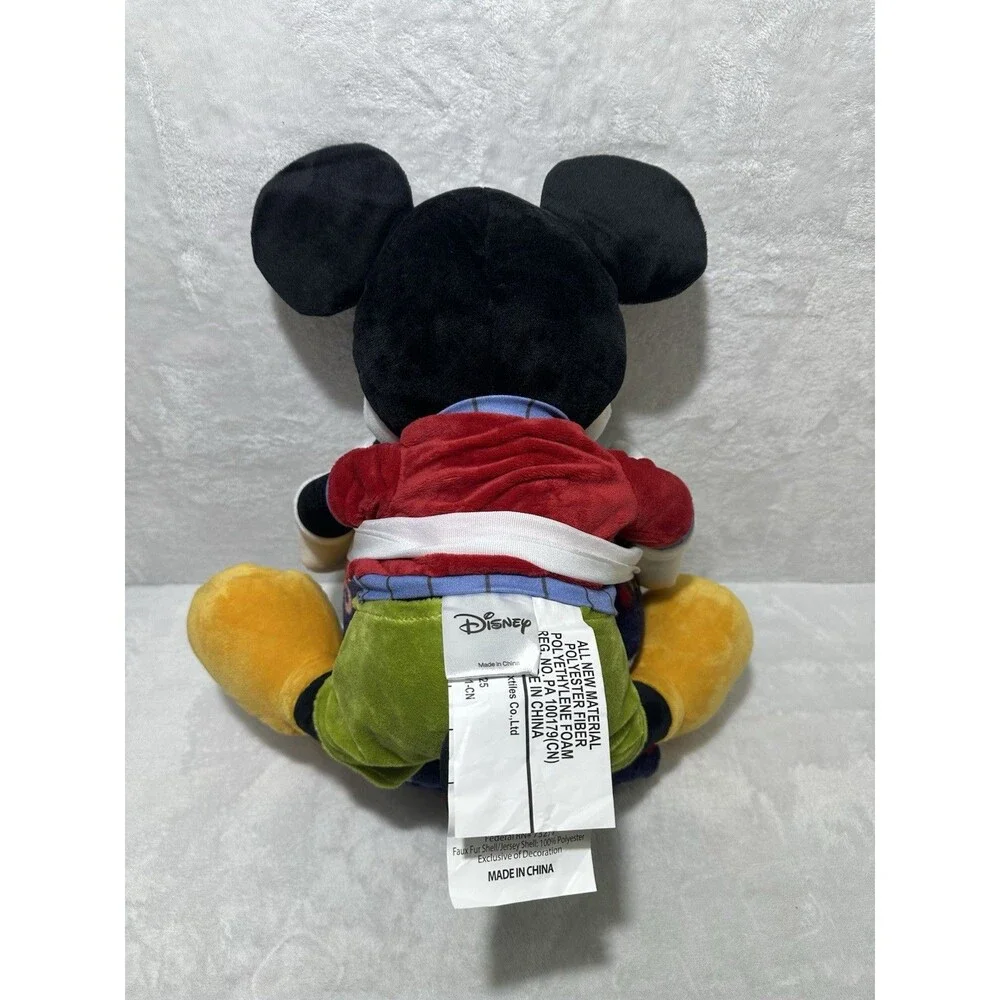 Disney Mickey Mouse Buddy Blue Plush Throw Blanket Combo Set 50